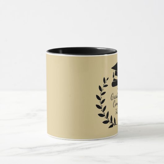 Gepersonaliseerd, klassiek Gefeliciteerd afstudere Mok (Midden)