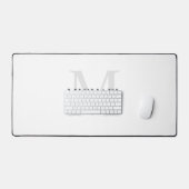 Gepersonaliseerd Klassiek monogram en naam Bureaumat (Keyboard & Muis)