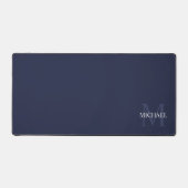 Gepersonaliseerd Klassiek monogram en naam Bureaumat (Voorkant)