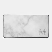 Gepersonaliseerd Klassiek monogram en naam Bureaumat (Voorkant)