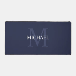 Gepersonaliseerd Klassiek monogram en naam Bureaumat