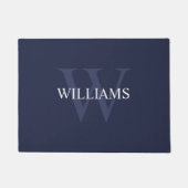 Gepersonaliseerd Klassiek monogram en naam Deurmat (Voorkant)