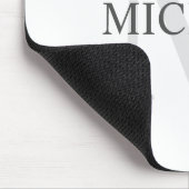 Gepersonaliseerd Klassiek monogram en naam Muismat (Hoek)