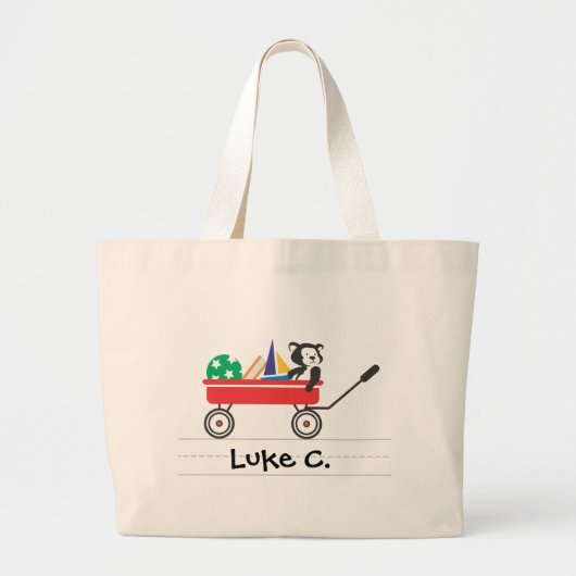 Gepersonaliseerd klein rood Tas (Voorkant)