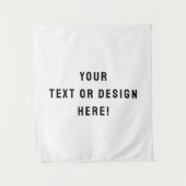 Gepersonaliseerd klein wit wandtapijt ontwerp wandkleed (Voorkant)