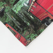 Gepersonaliseerd kleine caravan met rode zigeuner fleece deken (Hoek)