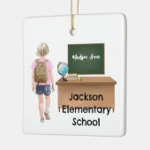 Gepersonaliseerd kleine Kinder basisschool Ornamen Keramisch Ornament (Links)