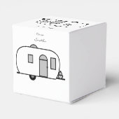 Gepersonaliseerd kleine kleine karavaan met glypsy bedankdoosjes (Achterkant)