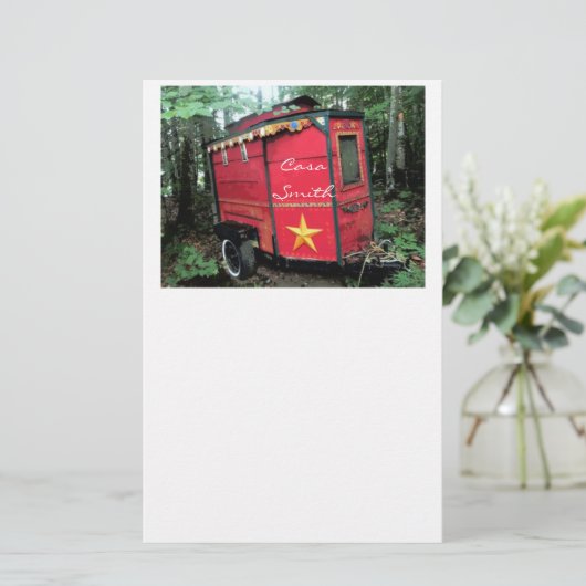 Gepersonaliseerd kleine kleine roodkever briefpapier (Staand voorkant)