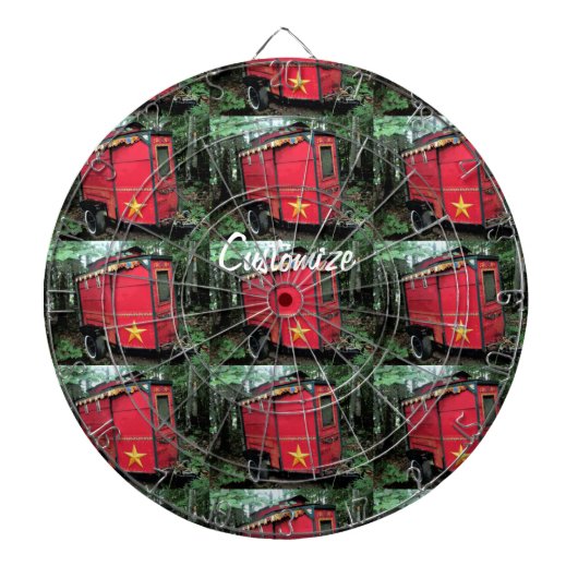 Gepersonaliseerd kleine kleine roodkever dartbord (Voorkant)