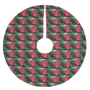 Gepersonaliseerd kleine kleine roodkever kerstboom rok