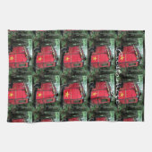 Gepersonaliseerd kleine kleine roodkever theedoek (Horizontaal)