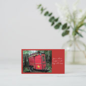 Gepersonaliseerd kleine kleine roodkever visitekaartje (Staand voorkant)