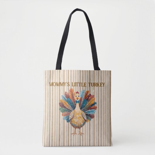 Gepersonaliseerd "kleine Turkije" ontwerp Tote Bag (Voorkant)