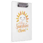 Gepersonaliseerd klembord - "Little Sunshine" (Rechts)