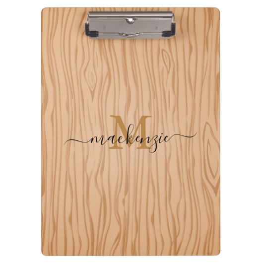 Gepersonaliseerd klembord met naam en Initiaal (Voorkant)