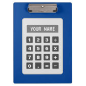 Gepersonaliseerd klembord met rekenmachineontwerp (Voorkant)