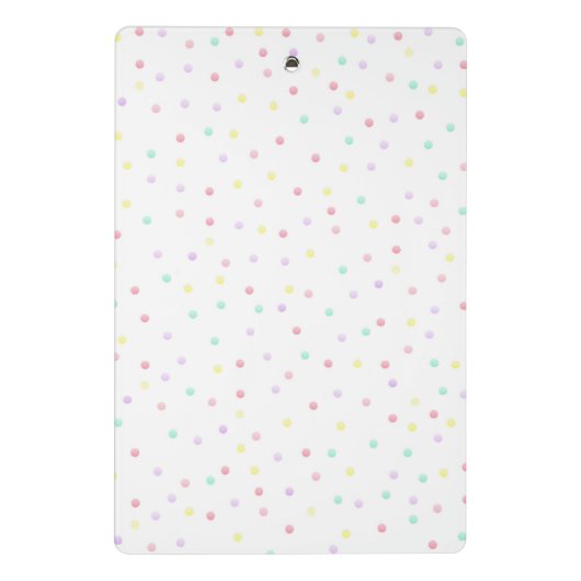 Gepersonaliseerd klembord - Polkadots (Achterkant)