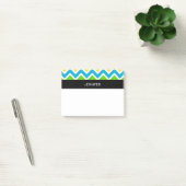Gepersonaliseerd kleurig Chevron Pattern Post-it® Notes (Kantoor)