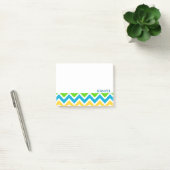 Gepersonaliseerd kleurig Chevron Pattern Post-it® Notes (Kantoor)