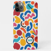 Gepersonaliseerd Kleurig Funky Retro Kunstpatroon Case-Mate iPhone Case (Achterkant)