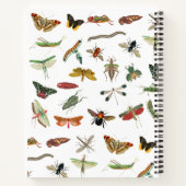 Gepersonaliseerd kleurig  Insect Patroon Notitieboek (Achterkant)
