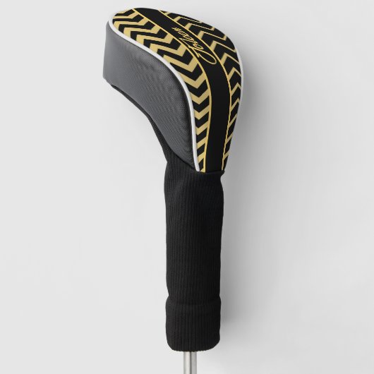 Gepersonaliseerd kleurig patroon golfheadcover (Schuin)