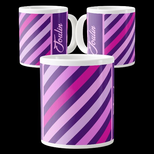 Gepersonaliseerd kleurig patroon grote koffiekop