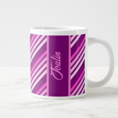 Gepersonaliseerd kleurig patroon grote koffiekop (Rechts)