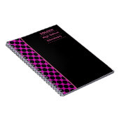 Gepersonaliseerd kleurig patroon notitieboek (Rechterzijde)