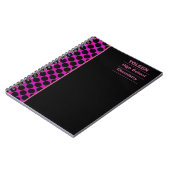 Gepersonaliseerd kleurig patroon notitieboek (Linkerzijde)