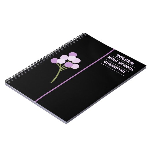 Gepersonaliseerd kleurig patroon notitieboek (Linkerzijde)