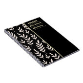 Gepersonaliseerd kleurig patroon notitieboek (Rechterzijde)