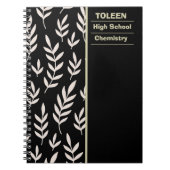 Gepersonaliseerd kleurig patroon notitieboek (Voorkant)