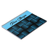 Gepersonaliseerd kleurig patroon notitieboek (Linkerzijde)