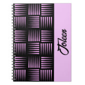 Gepersonaliseerd kleurig patroon notitieboek (Voorkant)
