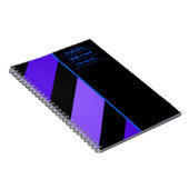 Gepersonaliseerd kleurig patroon notitieboek (Rechterzijde)
