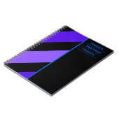 Gepersonaliseerd kleurig patroon notitieboek (Linkerzijde)