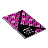 Gepersonaliseerd kleurig patroon notitieboek (Rechterzijde)