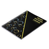 Gepersonaliseerd kleurig patroon notitieboek (Linkerzijde)