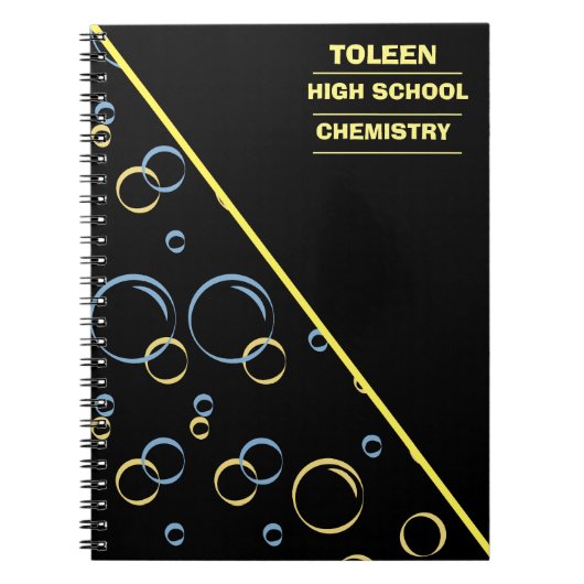 Gepersonaliseerd kleurig patroon notitieboek (Voorkant)