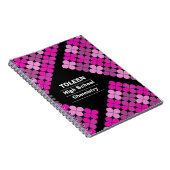 Gepersonaliseerd kleurig patroon notitieboek (Rechterzijde)