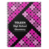 Gepersonaliseerd kleurig patroon notitieboek (Voorkant)