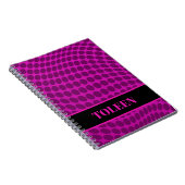 Gepersonaliseerd kleurig patroon notitieboek (Rechterzijde)