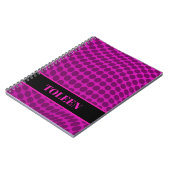 Gepersonaliseerd kleurig patroon notitieboek (Linkerzijde)