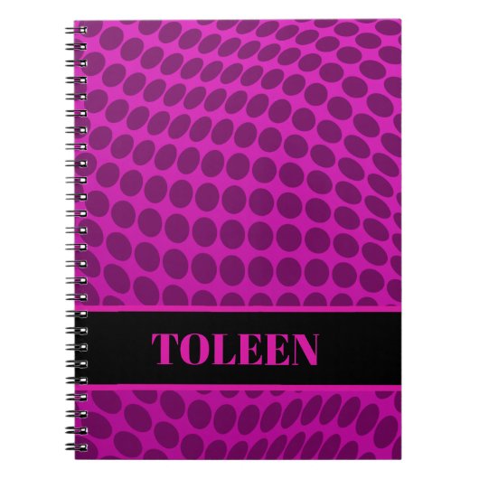 Gepersonaliseerd kleurig patroon notitieboek (Voorkant)