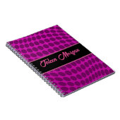 Gepersonaliseerd kleurig patroon notitieboek (Rechterzijde)