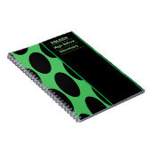 Gepersonaliseerd kleurig patroon notitieboek (Rechterzijde)