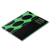 Gepersonaliseerd kleurig patroon notitieboek (Linkerzijde)