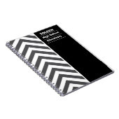 Gepersonaliseerd kleurig patroon notitieboek (Rechterzijde)